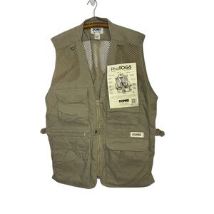 Domke PhoTOGS Vest Men's large Photographer Hiking Fishing Hunting Tan Field